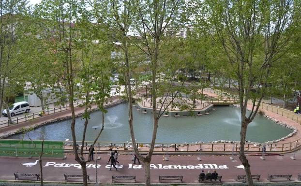 Parque de la Alamedilla, una de las principales zonas verdes de la capital. 