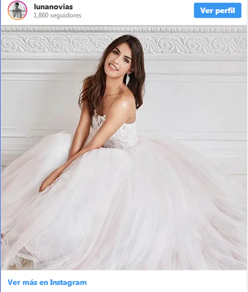 La ganadora de 'Supervivientes 2018' vestida de novia. 