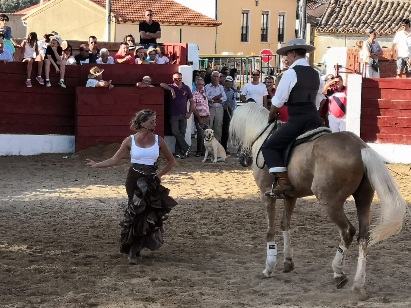 La localidad ha celebrado una exhibición ecuestre solidaria y recaudó 1.587 euros para investigación sobre la enfermedad AME