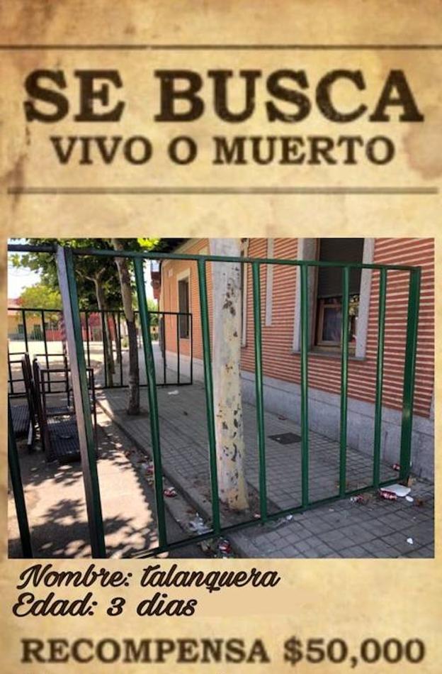 Imagen difundida entre los vecinos.