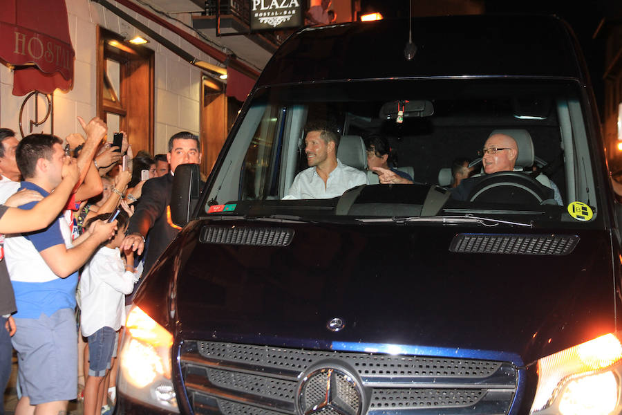 Fotos: El Atlético de Madrid en Segovia