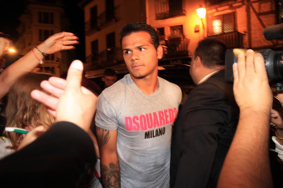 Fotos: El Atlético de Madrid en Segovia