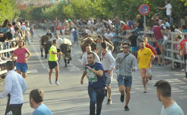 Primer encierro de las fiestas de Medina del Campo.