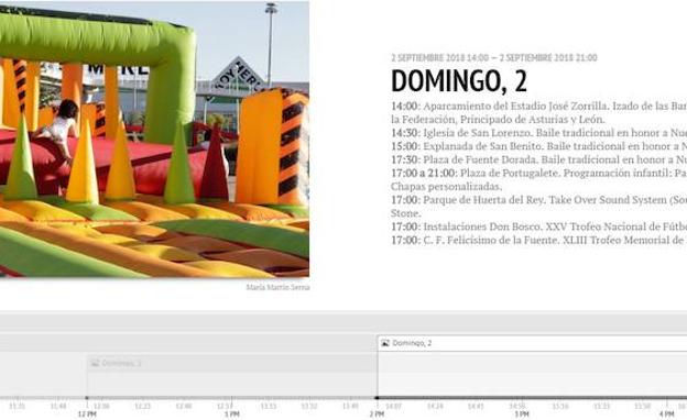 Consulta de forma interactiva el programa de fiestas del domingo día 2