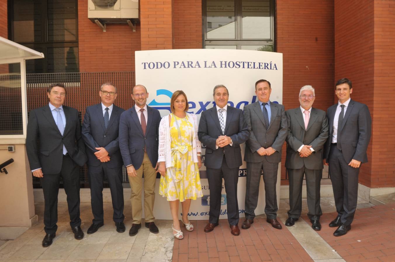 Parte del equipo directivo de Acor. Mario García Arias, Luis Navarro, José María Zarandieta, María Ángeles Aragón, Carlos Rico, Javier Areños, José Luis Álvarez y Félix Martín.