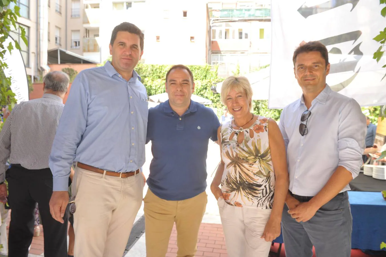 José María Domingo (Cahosa), Alberto González (Datages), Paqui Sanz (ATC Gestión) y Eduardo del Hierro (Eduardo del Hierro Correduría).