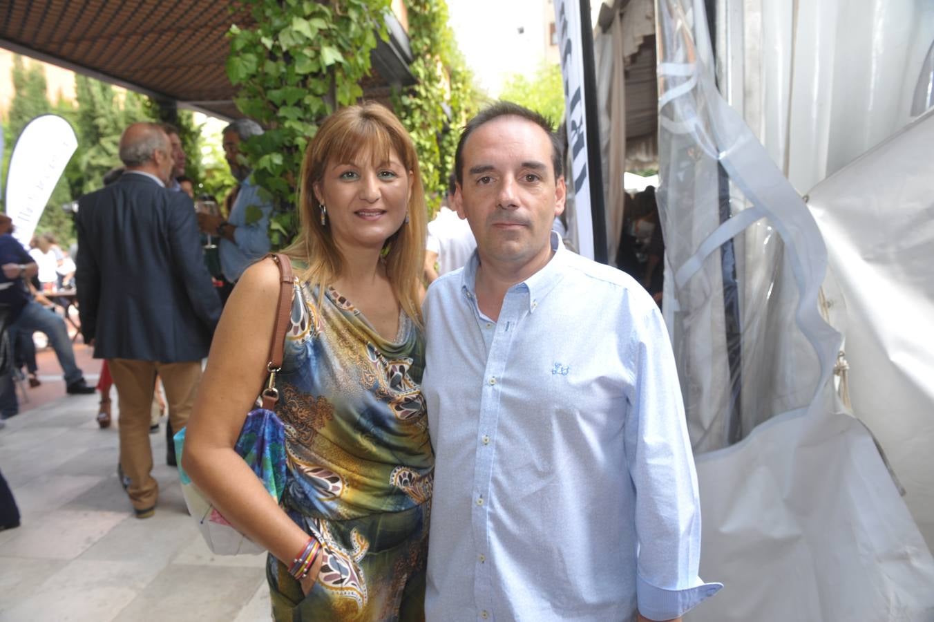 Maribel Campos y José María Díaz, periodista de El Norte en Palencia.