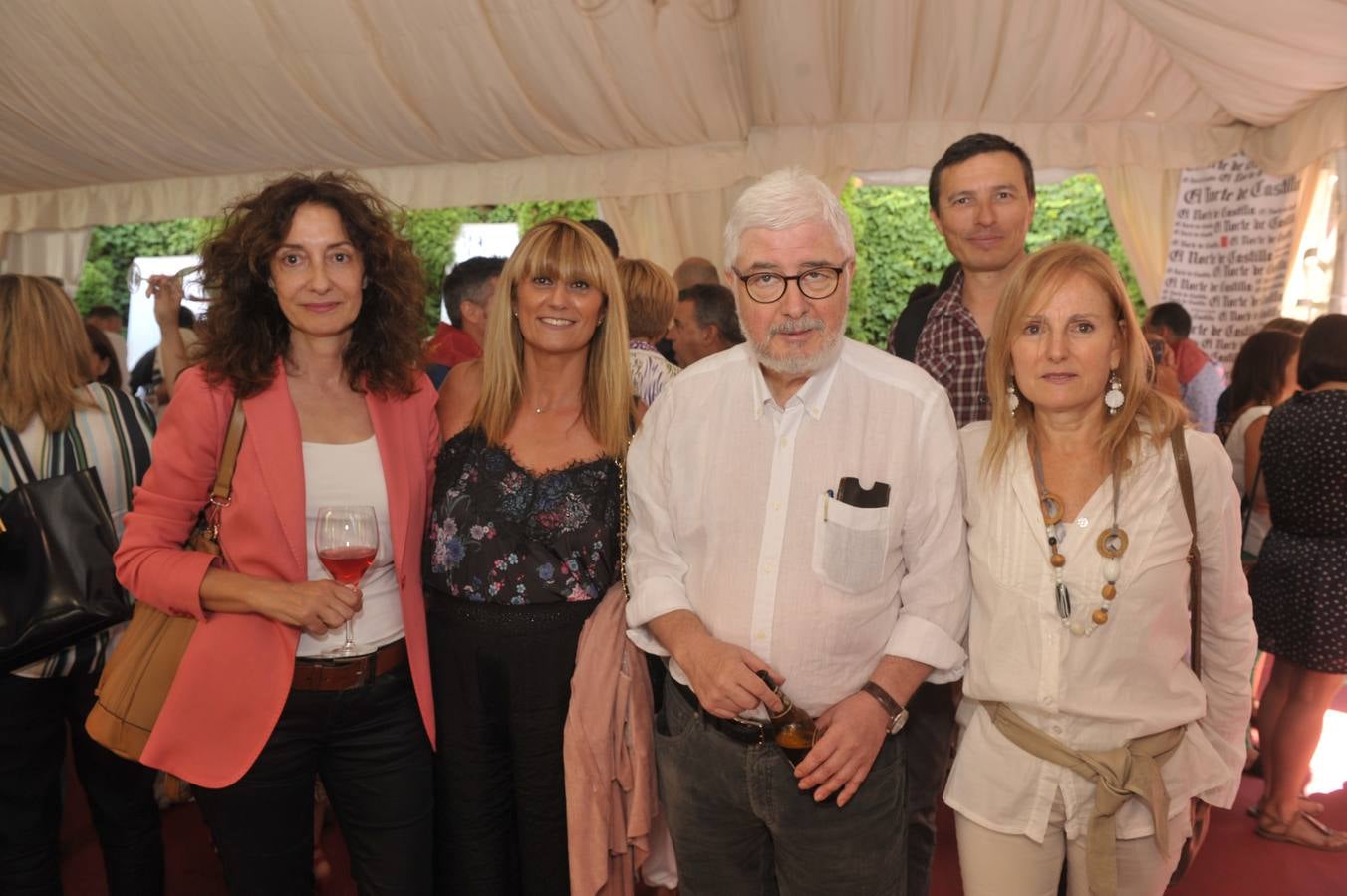 La musicóloga Inés Mogollón, Fidela Mañoso (El Norte), el periodista Carlos Blanco, José Redondo (tuba de la Oscyl) y Henar Sastre (El Norte).