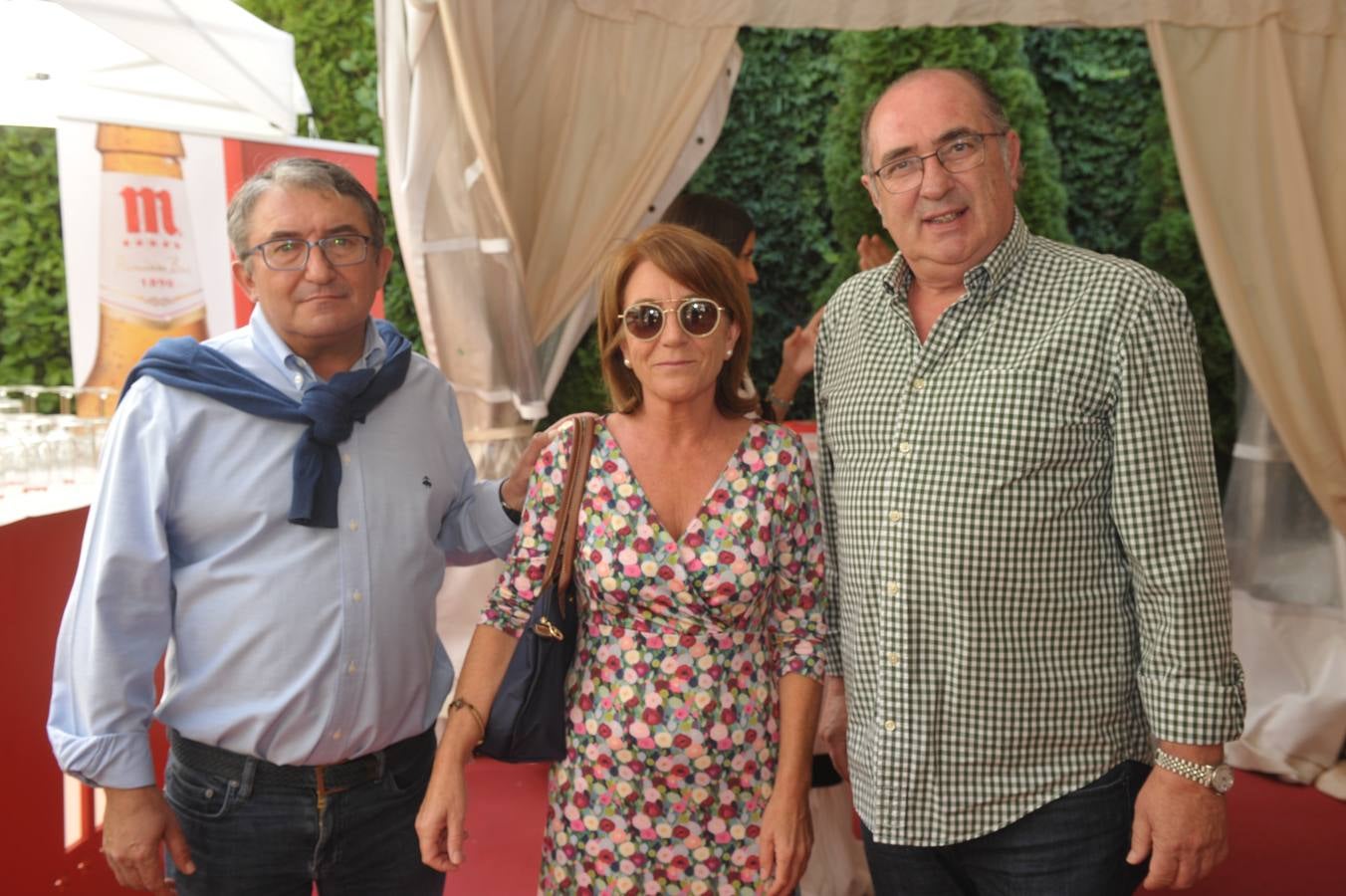 Ignacio Lobo, María José García y Juanma Raso, de la peña taurina Afición Vallisoletana.