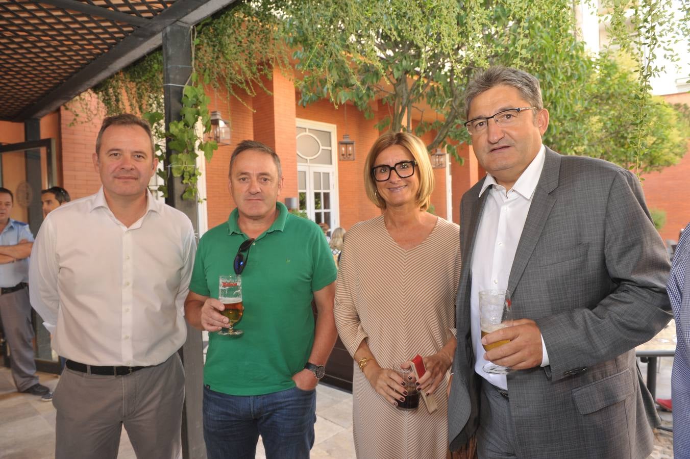 El director de El Norte de Castilla, Ángel Ortiz Dávila, Álvaro Campillo, María José Rivera (EspañaDuero) y Óscar Campillo, director de Relaciones Institucionales de Vocento.