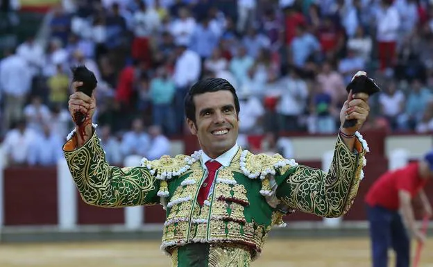 Emilio de Justo, ayer en la Plaza de toros de Valladolid. 