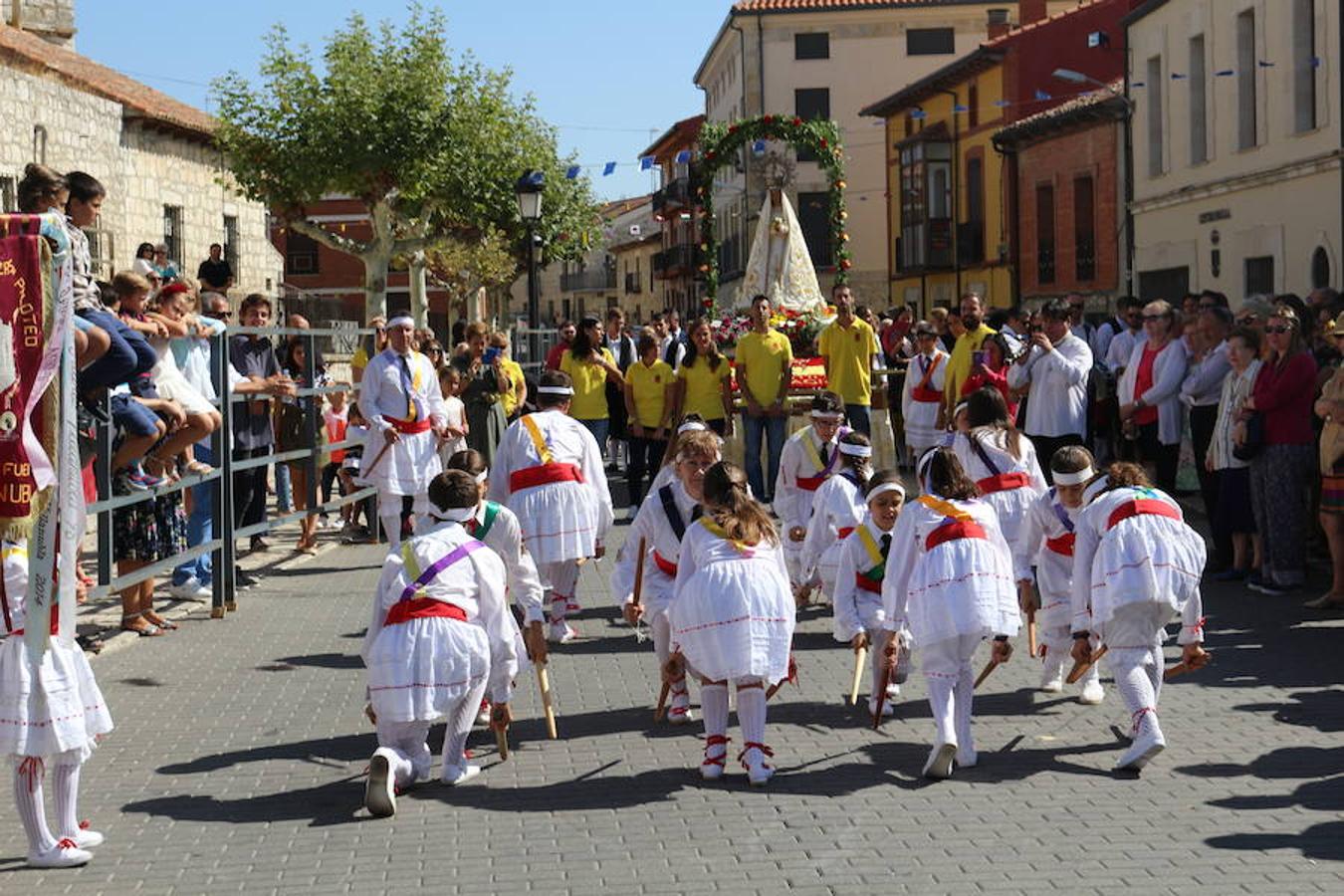 Procesión Virgen de Gracia, en Villanubla.