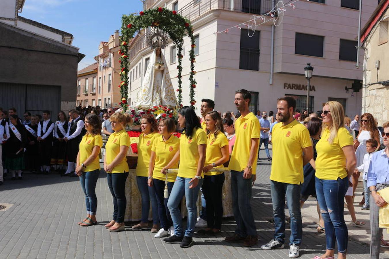Procesión Virgen de Gracia, en Villanubla.