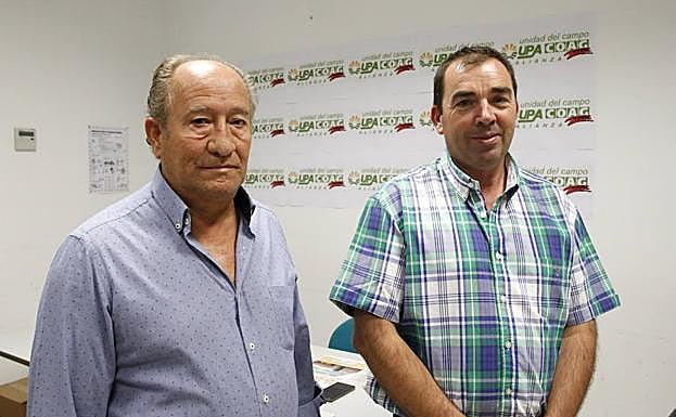 Guillermo González (UPA) y José Manuel Cortés (COAG). 