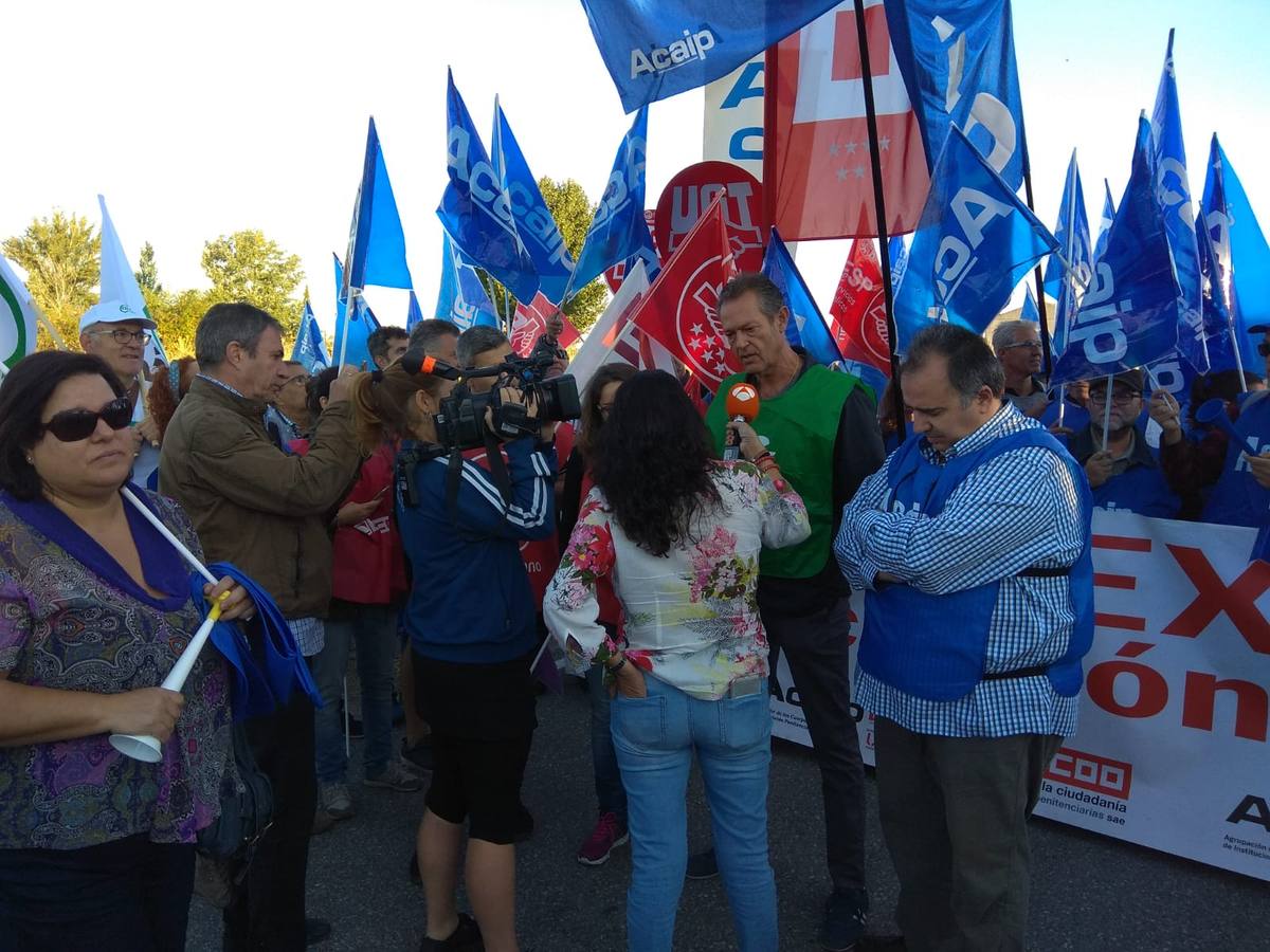 Fotos: Manifestación de funcionarios en la cárcel de Brieva