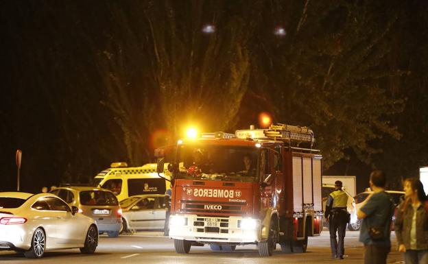 Un camión del servicio de Bomberos de Salamanca.
