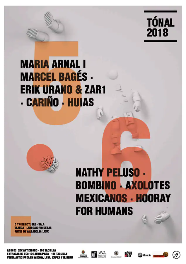 Tónal 2018 en Valladolid con Nathy Peluso, Maria Arnal i Marcel Bagés, Bombino, entre otros