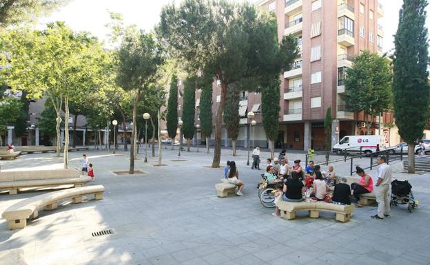 Panorámica de la plaza de Barcelona. 