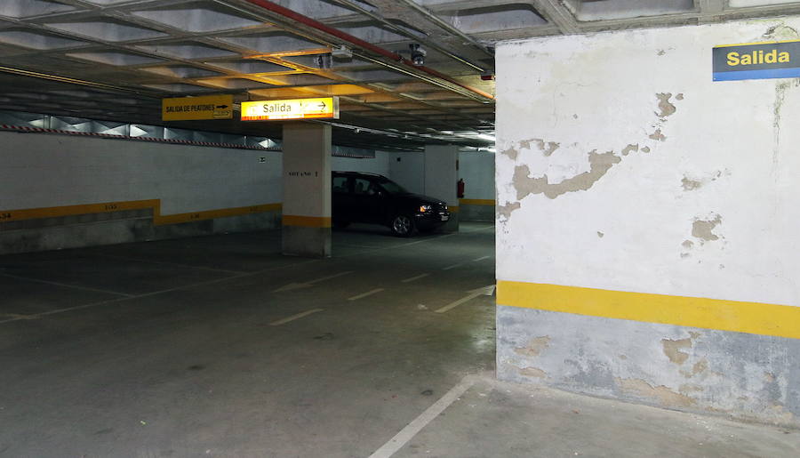 Interior del aparcamiento subterráneo de José Zorrilla.
