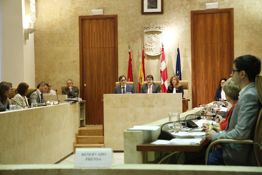 Imagen de archivo de una sesión del pleno del Ayuntamiento de Salamanca. 