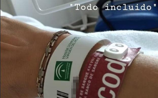 Michu ha compartido con sus seguidores su ingreso en el Hospital. 