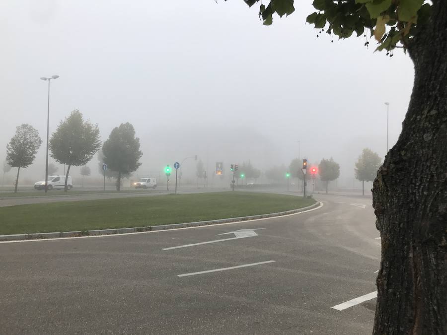 Niebla en Valladolid capital.