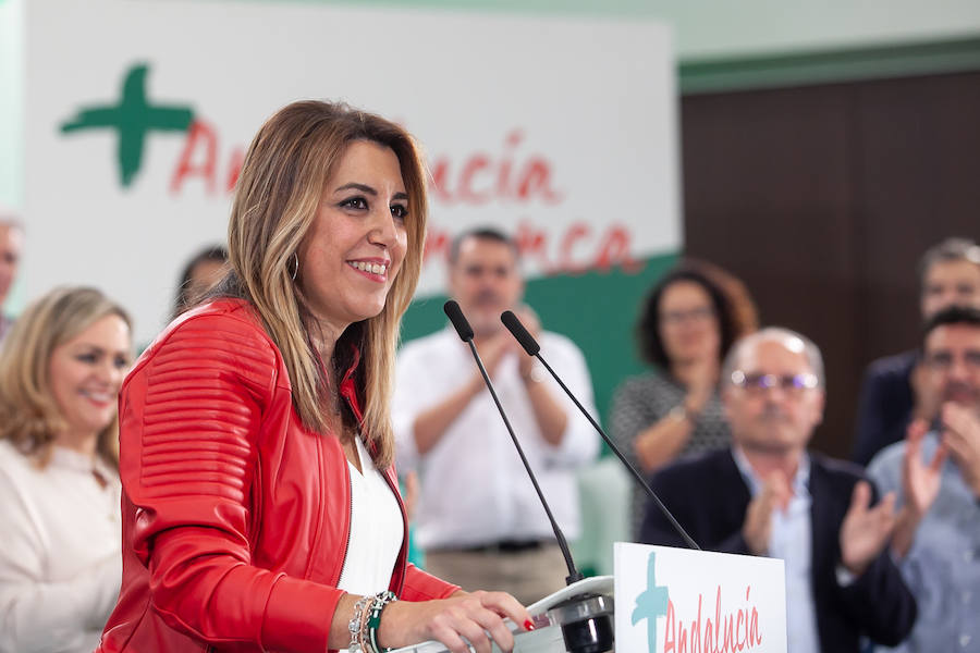 La presidenta regional de Andalucia, Susana Díaz, interviene en la reunión del Comité Director del PSOE-A.
