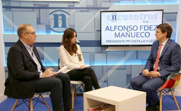 Alfonso Fernández Mañueco en los encuentros de leonoticias.