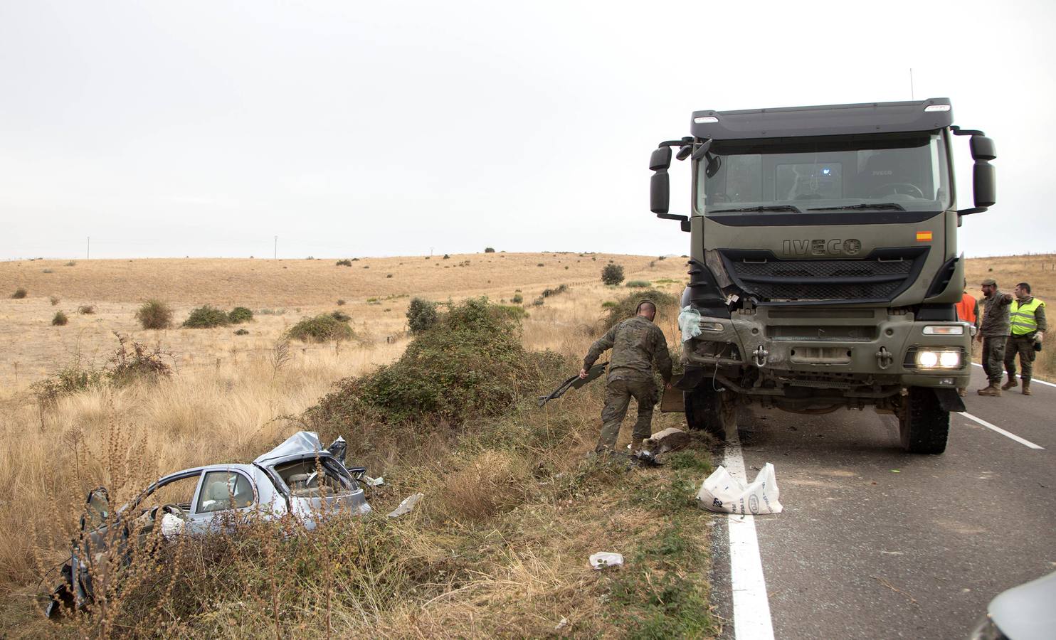 Un niña de cinco años ha perdido la vida en el accidente ocurrido en la salida de la ciudad dirección hacia el municipio de Matilla de los Caños, en el cruce al recinto ferial de la ciudad