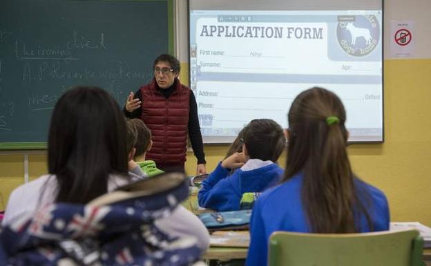 Alumnos en el programa bilingüe del Instituto Delicias de Valladolid en una imagen de archivo.