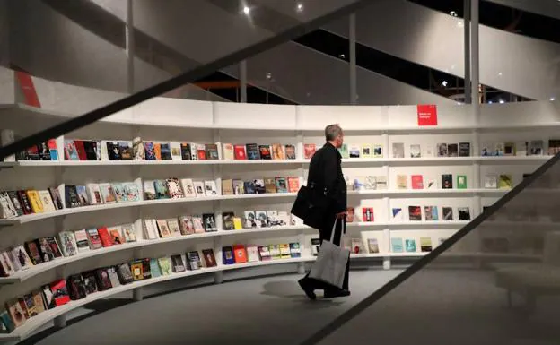 Libros en una feria. 