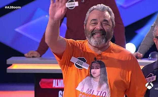José Pinto, en uno de los concursos de televisión.