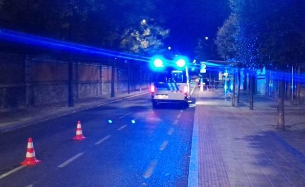 Control realizado por la Policía Local en Valladolid. 