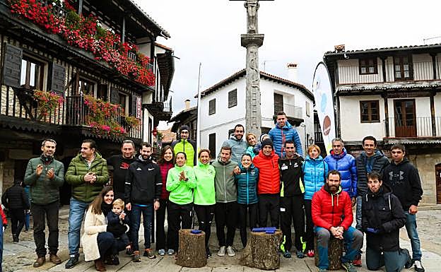 Foto del podio en La Alberca. 