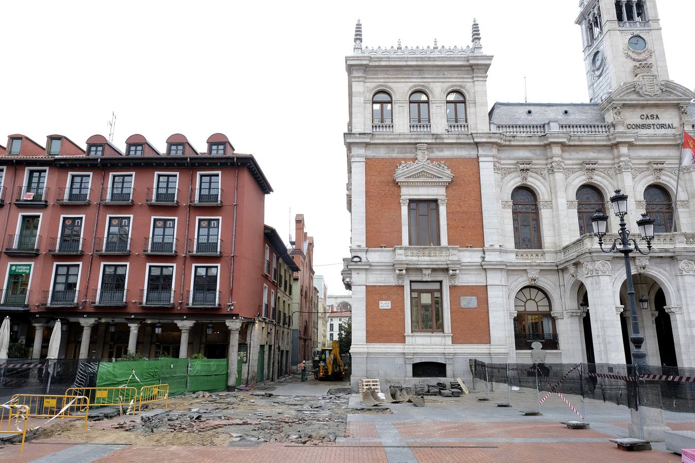 Fotos: Obras de los nuevos accesos al aparcamiento subterráneo de la Plaza Mayor