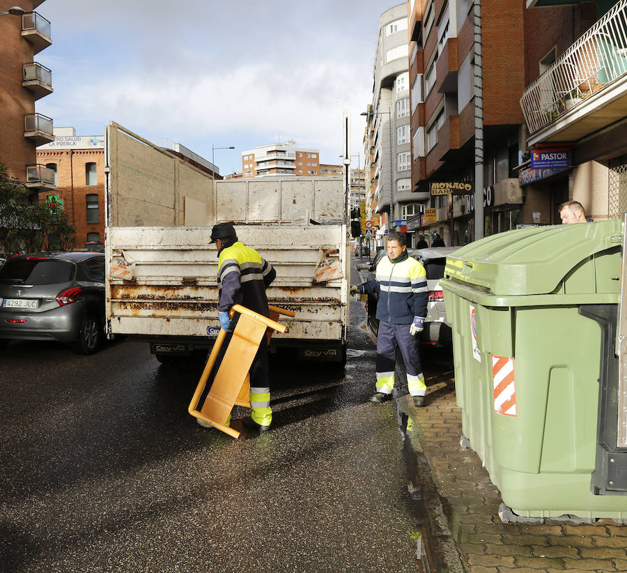 Fotos: Recogida de enseres en Palencia