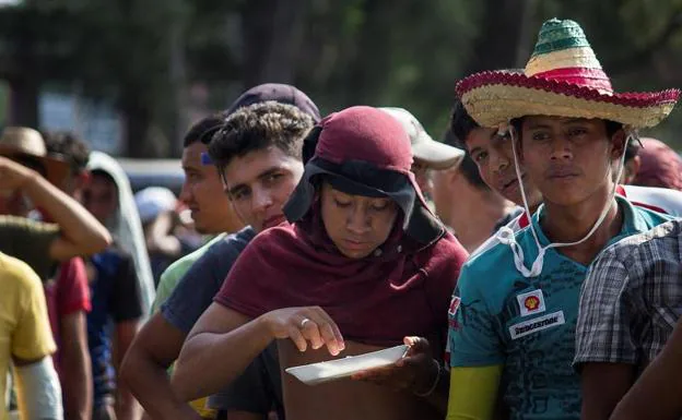 Caravana migrante hacia Estados Unidos. 