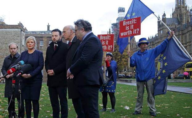 Manifestación anti 'brexit' en el centro de Londres. 