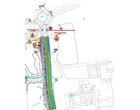 Plano facilitado por el Ayuntamiento de la zona del corte. 