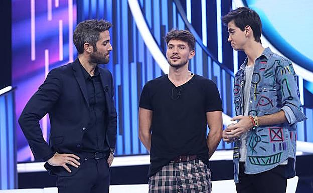 Dave y Carlos Right, durante la emisión de un programa.