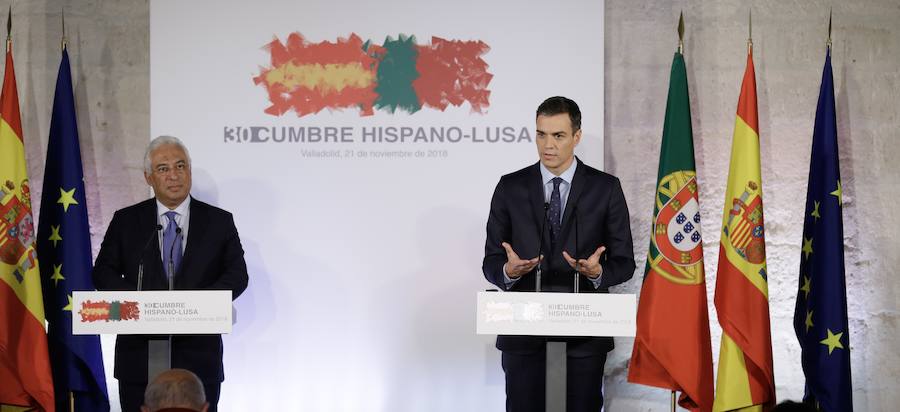 Fotos: Comparecencia de Pedro Sánchez y Antonio Costa tras la Cumbre Hispano-Lusa de Valladolid