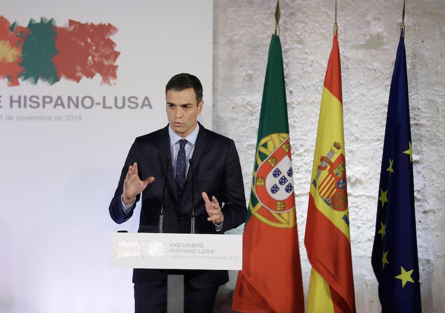 Fotos: Comparecencia de Pedro Sánchez y Antonio Costa tras la Cumbre Hispano-Lusa de Valladolid