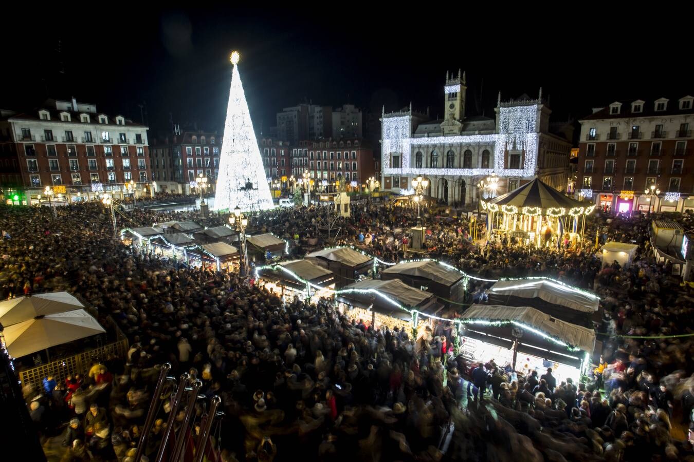 Fotos: Encendido de las luces de Navidad en Valladolid