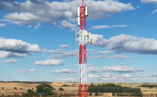 Repetidor d ela señal de televisión instalado en San Cristóbal de la Vega. 