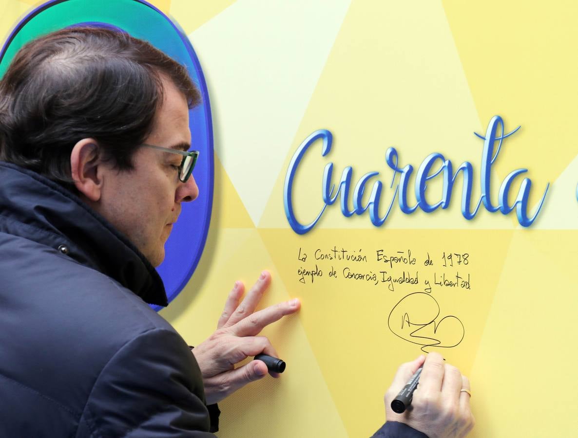 El presidente autonómico del PP y candidato a la Presidencia de la Junta, Alfonso Fernández Mañueco, aboga por un proyecto «de ilusión y futuro» para la ciudad