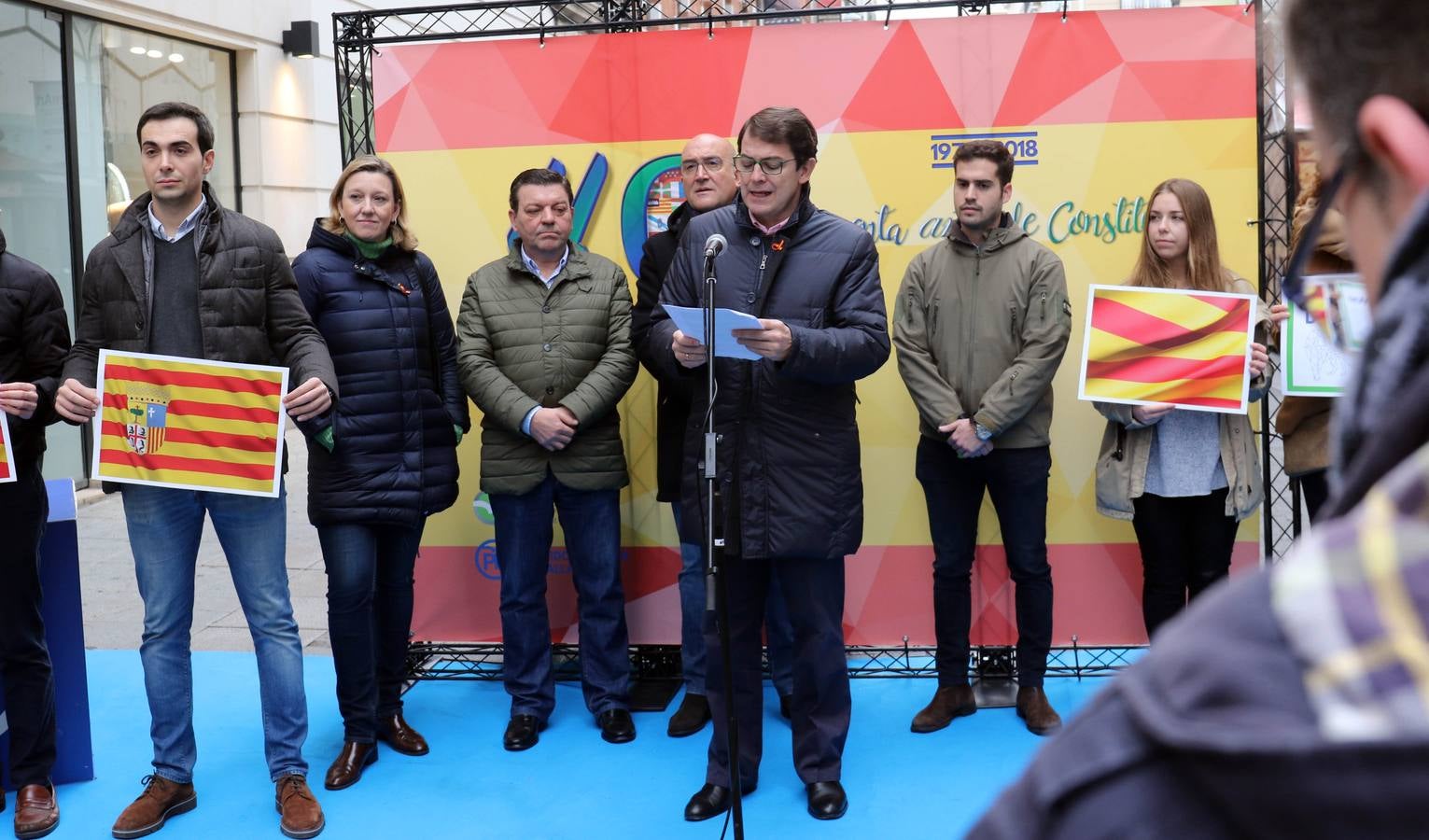 El presidente autonómico del PP y candidato a la Presidencia de la Junta, Alfonso Fernández Mañueco, aboga por un proyecto «de ilusión y futuro» para la ciudad