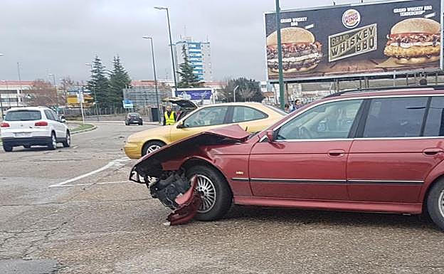 Accidente en el Polígono de Argales. 