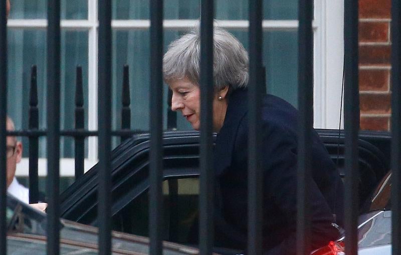 La primera ministra británica, Theresa May. 