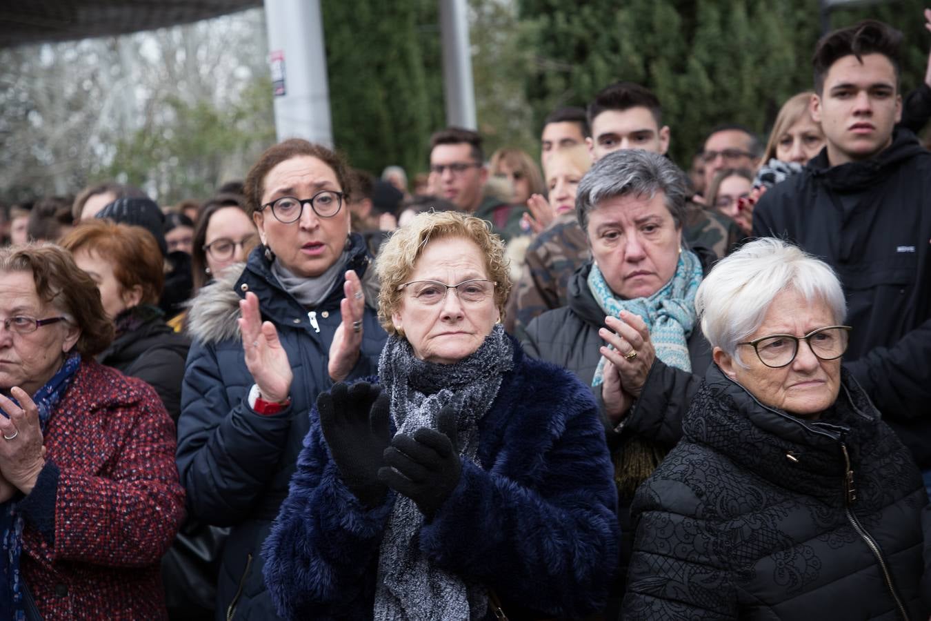 Concentración por la muerte de Laura Luelmo en Zamora.