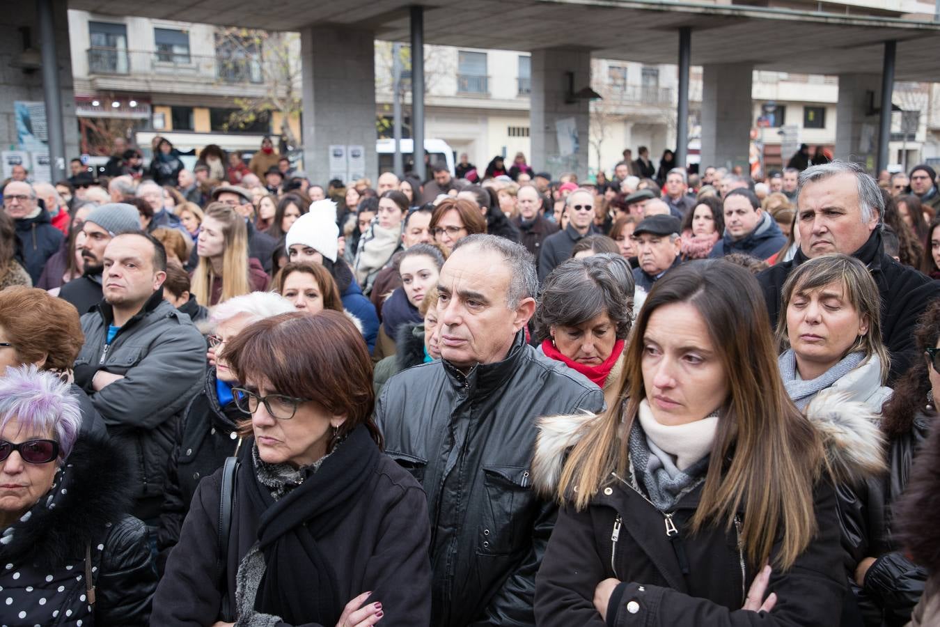 Concentración por la muerte de Laura Luelmo en Zamora.